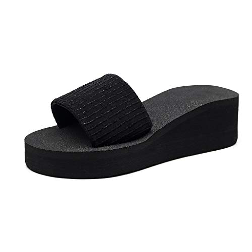 TYUIOP schlappen damen 35 espadrilles für damen keilabsatz sandalen damen herren zehentrenner sommer flip flops badelatschen geschlossene sandalen damen schwarz damen pantoletten schnalle clogs von TYUIOP