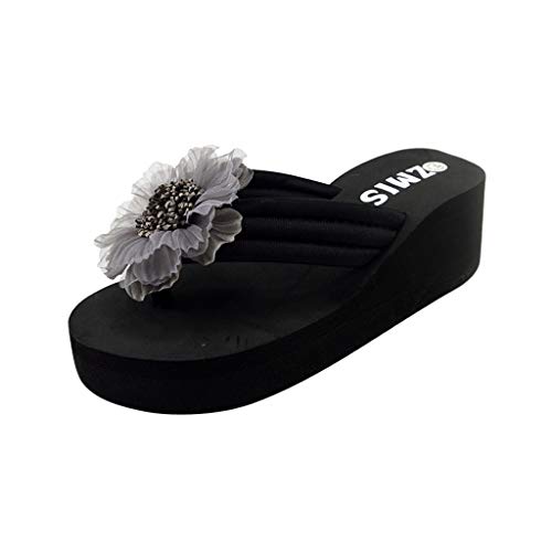 TYUIOP slides damen leder schwarz espadrilles für damen keilabsatz zum binden damen herren zehentrenner sommer flip flops badelatschen geschlossene sandalen damen damen slipper, frauen slip on von TYUIOP