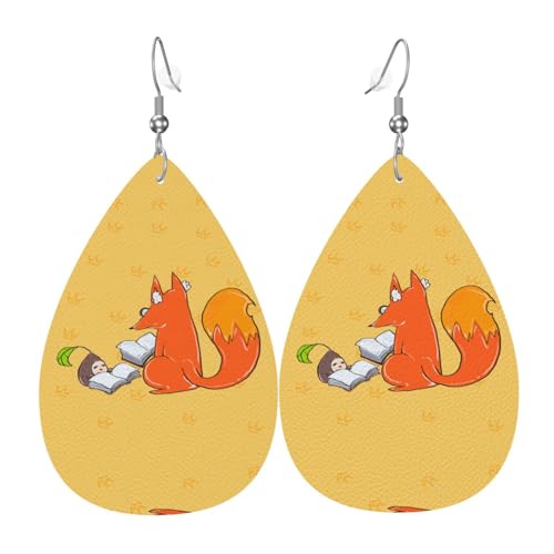 Sonnenblumenkerne und Füchse in Tropfenform aus Leder sind ein luxuriöses und modisches Accessoire, das für Frauen geeignet ist und individuellen Charme zeigt. von TYUMH