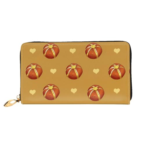 TYUMH Buttered Bread Leder lange Clutch Geldbörse mit 12 Kartenfächern und 3 vollen Taschen für Bargeld, entworfen für modische Frauen. von TYUMH