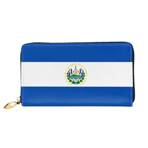 TYUMH El Salvador Leder lange Clutch Geldbörse mit 12 Kartenfächern und 3 vollen Taschen für Bargeld, entworfen für modische Frauen. von TYUMH