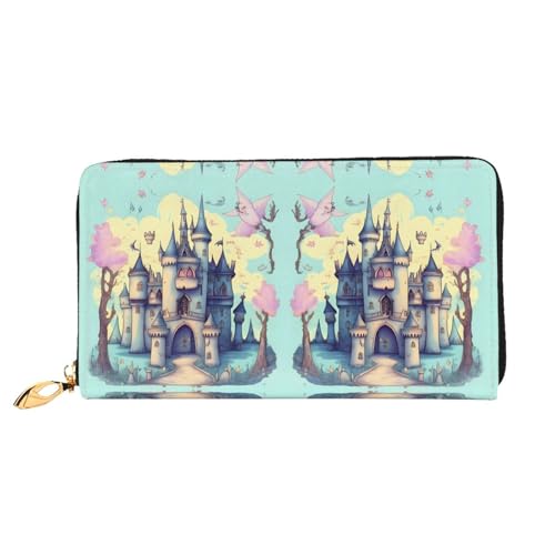 TYUMH Fairytale Castle Leder lange Clutch Geldbörse mit 12 Kartenfächern und 3 vollen Taschen für Bargeld, entworfen für modische Frauen. TYUMH Fairytale Castle Leder lange Clutch Geldbörse mit 12 Kartenfächern und 3 vollen Taschen für Bargeld, entworfen für modische Frauen. von TYUMH