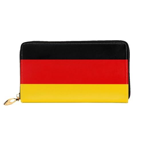 TYUMH Lange Clutch-Geldbörse aus Leder mit Deutschland-Flagge mit 12 Kartenfächern und 3 vollen Fächern für Bargeld, entworfen für modische Frauen. TYUMH Lange Clutch-Geldbörse aus Leder mit Deutschland-Flagge mit 12 Kartenfächern und 3 vollen Fächern für Bargeld, entworfen für modische Frauen. von TYUMH