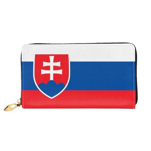 TYUMH Lange Clutch-Geldbörse aus Leder mit Flagge der Slowakei mit 12 Kartenfächern und 3 vollen Fächern für Bargeld, entworfen für modische Frauen. TYUMH Lange Clutch-Geldbörse aus Leder mit Flagge der Slowakei mit 12 Kartenfächern und 3 vollen Fächern für Bargeld, entworfen für modische Frauen. von TYUMH
