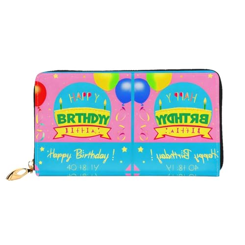 TYUMH Lange Clutch-Geldbörse aus Leder mit "Happy Birthday"-Ballon, mit 12 Kartenfächern und 3 vollen Fächern für Bargeld, entworfen für modische Frauen. TYUMH Lange Clutch-Geldbörse aus Leder mit "Happy Birthday"-Ballon, mit 12 Kartenfächern und 3 vollen Fächern für Bargeld, entworfen für modische Frauen. von TYUMH