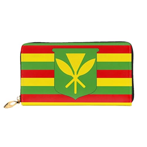 TYUMH Lange Clutch-Geldbörse aus Leder mit Hawaii-Flagge und 12 Kartenfächern und 3 vollen Taschen für Bargeld, entworfen für modische Frauen. TYUMH Lange Clutch-Geldbörse aus Leder mit Hawaii-Flagge und 12 Kartenfächern und 3 vollen Taschen für Bargeld, entworfen für modische Frauen. von TYUMH