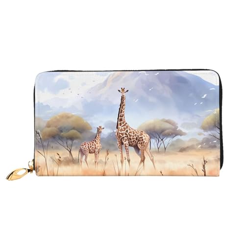 TYUMH Lange Clutch-Geldbörse aus afrikanischem Savannen-Giraffenleder mit 12 Kartenfächern und 3 vollen Fächern für Bargeld, entworfen für modische Frauen. TYUMH Lange Clutch-Geldbörse aus afrikanischem Savannen-Giraffenleder mit 12 Kartenfächern und 3 vollen Fächern für Bargeld, entworfen für modische Frauen. von TYUMH