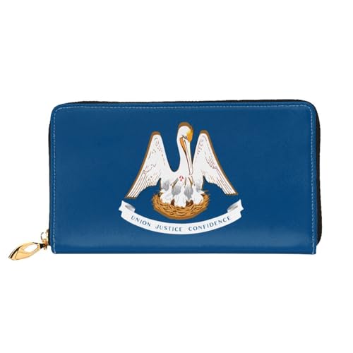 TYUMH Louisiana State Flag Leder lange Clutch Geldbörse mit 12 Kartenfächern und 3 vollen Taschen für Bargeld, entworfen für modische Frauen. TYUMH Louisiana State Flag Leder lange Clutch Geldbörse mit 12 Kartenfächern und 3 vollen Taschen für Bargeld, entworfen für modische Frauen. von TYUMH