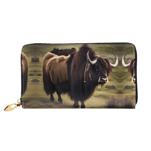 TYUMH Mighty Highland Yak Leder lange Clutch Geldbörse mit 12 Kartenfächern und 3 vollen Taschen für Bargeld, entworfen für modische Frauen. TYUMH Mighty Highland Yak Leder lange Clutch Geldbörse mit 12 Kartenfächern und 3 vollen Taschen für Bargeld, entworfen für modische Frauen. von TYUMH