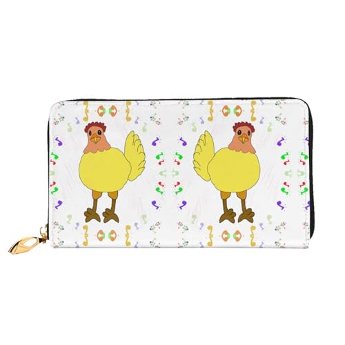 TYUMH Singing Henne Ledergeldbörse mit 12 Kartenfächern und 3 vollen Fächern für Bargeld, entworfen für modische Frauen. von TYUMH