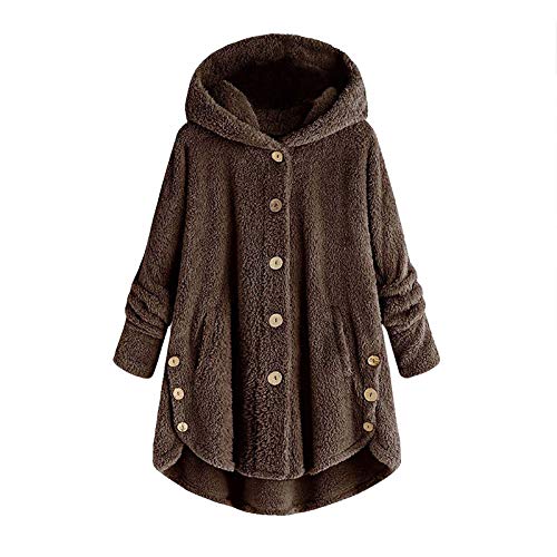 TYUNBD Fleecejacke Damen Sweatjacke mit Kapuze Lang Mantel Sweatjacke mit Kordelzug Taschen Elegant Strickmantel Oversize Bequem Wintermantel Klassische Freizeit Einfarbig Allwetterjacke TYUNBD Fleecejacke Damen Sweatjacke mit Kapuze Lang Mantel Sweatjacke mit Kordelzug Taschen Elegant Strickmantel Oversize Bequem Wintermantel Klassische Freizeit Einfarbig Allwetterjacke von TYUNBD
