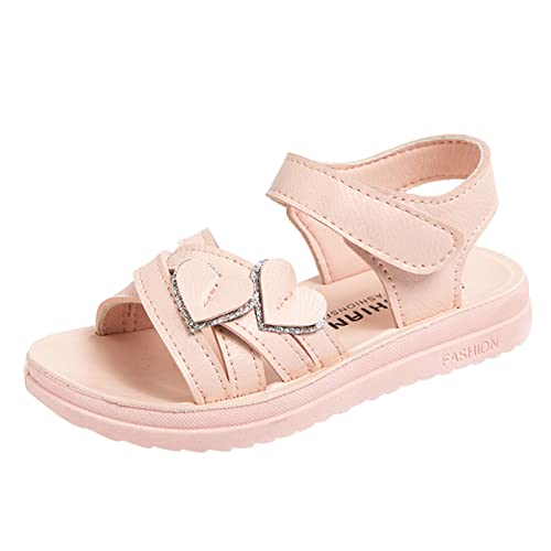 TYUSGH Sandalen für Mädchen, Knöchelriemen, offene Zehen, rutschfest, für Kleinkinder, Kinder, Sommer, Prinzessinnenschuhe, Urlaub, Strand, flach, rot, 33 EU TYUSGH Sandalen für Mädchen, Knöchelriemen, offene Zehen, rutschfest, für Kleinkinder, Kinder, Sommer, Prinzessinnenschuhe, Urlaub, Strand, flach, rot, 33 EU von TYUSGH