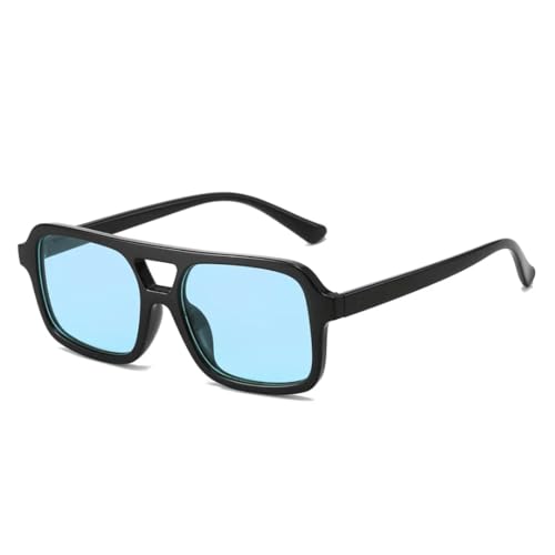 TYUVIVO Beliebte Mode Sonnenbrillen Damen Clear Ocean Gradient Lens Eyewear Herren UV400 (schwarz blau) von TYUVIVO