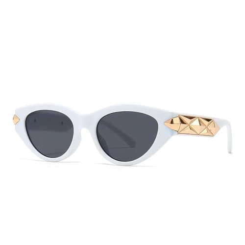 TYUVIVO Beliebte Punk-Sonnenbrille für Frauen Street Retro (WEISS) von TYUVIVO