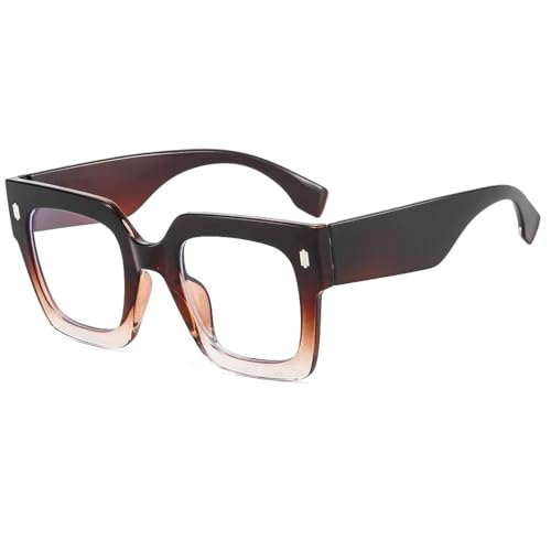 TYUVIVO Klassische Luxus-Sonnenbrille mit großem Rahmen, Damen und Herren, modisch, Vintage, beliebt, UV400 (C13) von TYUVIVO