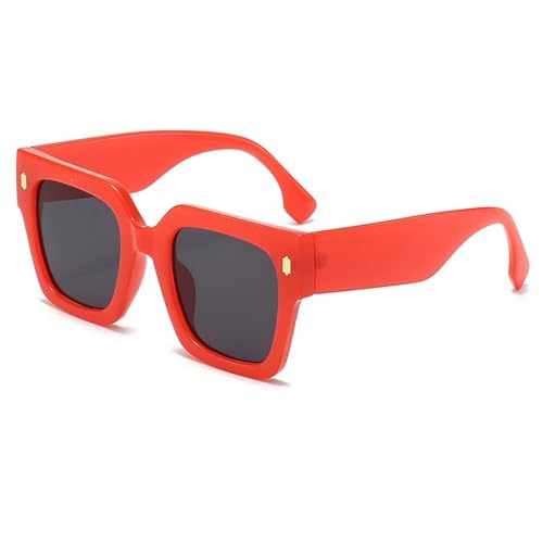 TYUVIVO Klassische Luxus-Sonnenbrille mit großem Rahmen, Damen und Herren, modisch, Vintage, beliebt, UV400 (C16) von TYUVIVO