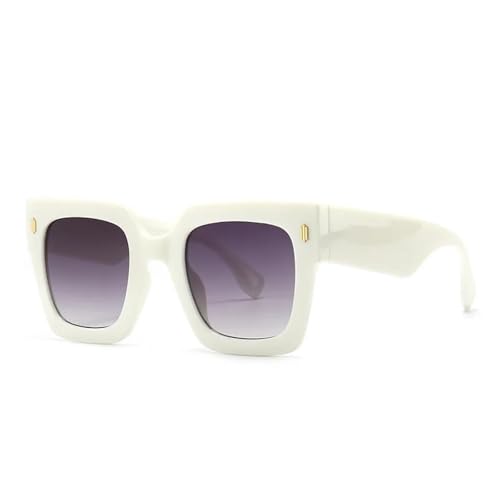 TYUVIVO Klassische Luxus-Sonnenbrille mit großem Rahmen, Damen und Herren, modisch, Vintage, beliebt, UV400 (C6) von TYUVIVO