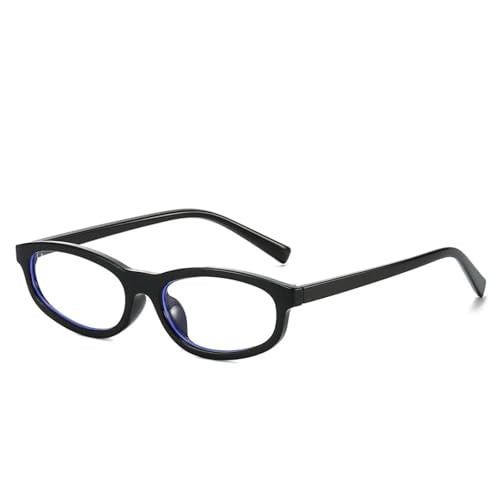 TYUVIVO Luxuriöse Sonnenbrille mit kleinem Rahmen für Damen und Herren, beliebter Vintage-Punk, UV400 (schwarz-transparent) von TYUVIVO