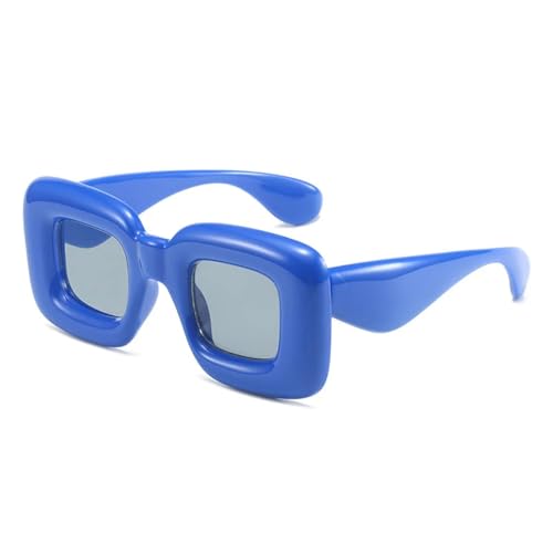 TYUVIVO Vintage-Sonnenbrille für Damen und Herren, luxuriöser Rahmen, übergroß (blau) von TYUVIVO