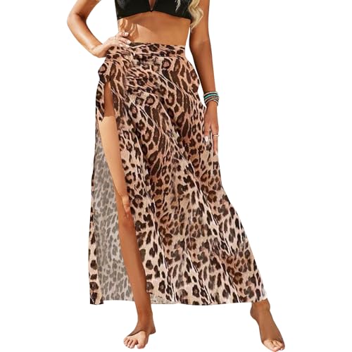 TYXHXTF Damen Sarong Strand Wrap Bikini Cover up Lang Wickelrock Beach Wrap Multifunktional Einheitsgröße über Badeanzügen von TYXHXTF
