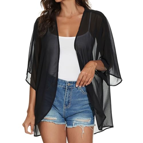 TYXHXTF Damen Strand Sommer Tops Strickjacke Loose Bikini Cover Up Cardigan Damen Sommer TYXHXTF Damen Strand Sommer Tops Strickjacke Loose Bikini Cover Up Cardigan Damen Sommer von TYXHXTF