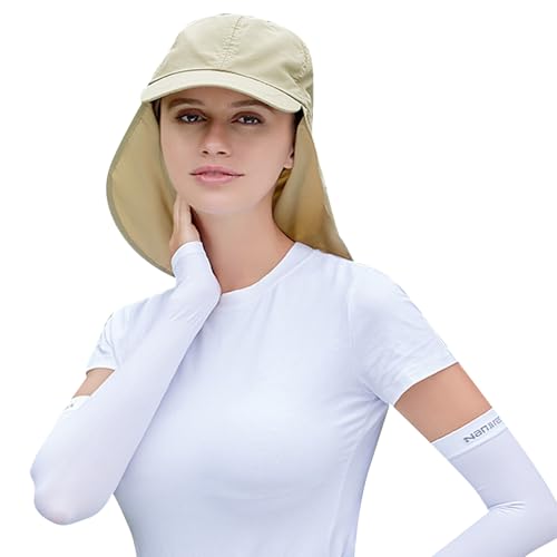 TYXHXTF Hat with Neck Protection, Waterproof Baseball Cap Men with Neck Flap UV Protection Sun Hats Women, Hut mit Nackenschutz für Herren, Sonnenhut mit Nackenschutz, Trekking Mountaineering Hiking von TYXHXTF