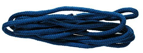 TZ Laces 2 Sich 3mm Rund Farbig Schuhbändel Schnürsenkel 39 Farben 6 Länge für Herren Schuhe, Leder Oxford Brogues, Kleid Schuhe, Smart Schuhe - Kobaltblau, 60cm von TZ Laces