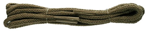 TZ Laces 2 Sich 3mm Rund Farbig Schuhbändel Schnürsenkel 39 Farben 6 Länge für Herren Schuhe, Leder Oxford Brogues, Kleid Schuhe, Smart Schuhe - Taupe, 150 von TZ Laces