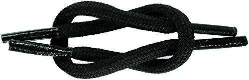 TZ Laces Marke Schnürsenkel Kordel/Rund 5mm Stark Schuhe Stiefel Wandern Schnürsenkel - Schwarz, 200cm von TZ Laces