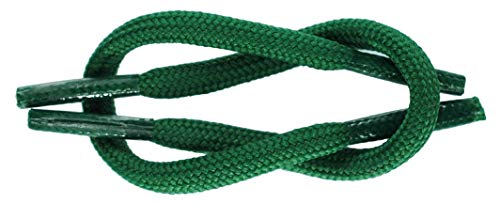 TZ Laces Marke Schnürsenkel Kordel/Rund 5mm Stark Schuhe Stiefel Wandern Schnürsenkel - Smaragd-grün, 300cm von TZ Laces