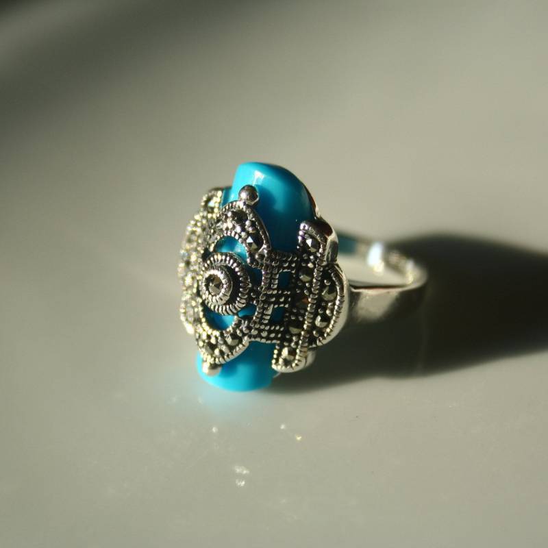 925 Silber Ringe Frauen , Ringe, Markasit Türkis Stein Ring, Ringe, Ringe, Ringe, Ringe, 925 Ring, Feen Schmuck 925 Silber Ringe Frauen , Ringe, Markasit Türkis Stein Ring, Ringe, Ringe, Ringe, Ringe, 925 Ring, Feen Schmuck von TZCJewelry