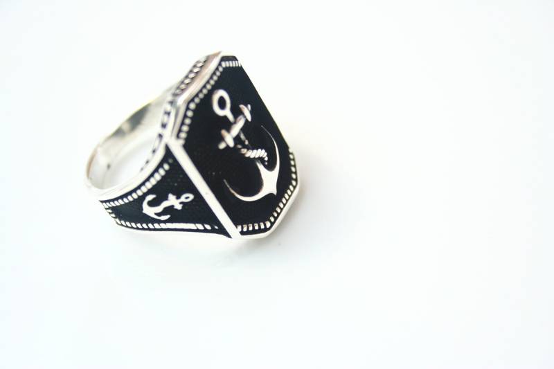 Anker Ring Für Männer, Herren Schmuck, Ringe, Silber Ring, 925 Sterling Geschenk Mann, Siegelringe Anker Ring Für Männer, Herren Schmuck, Ringe, Silber Ring, 925 Sterling Geschenk Mann, Siegelringe von TZCJewelry