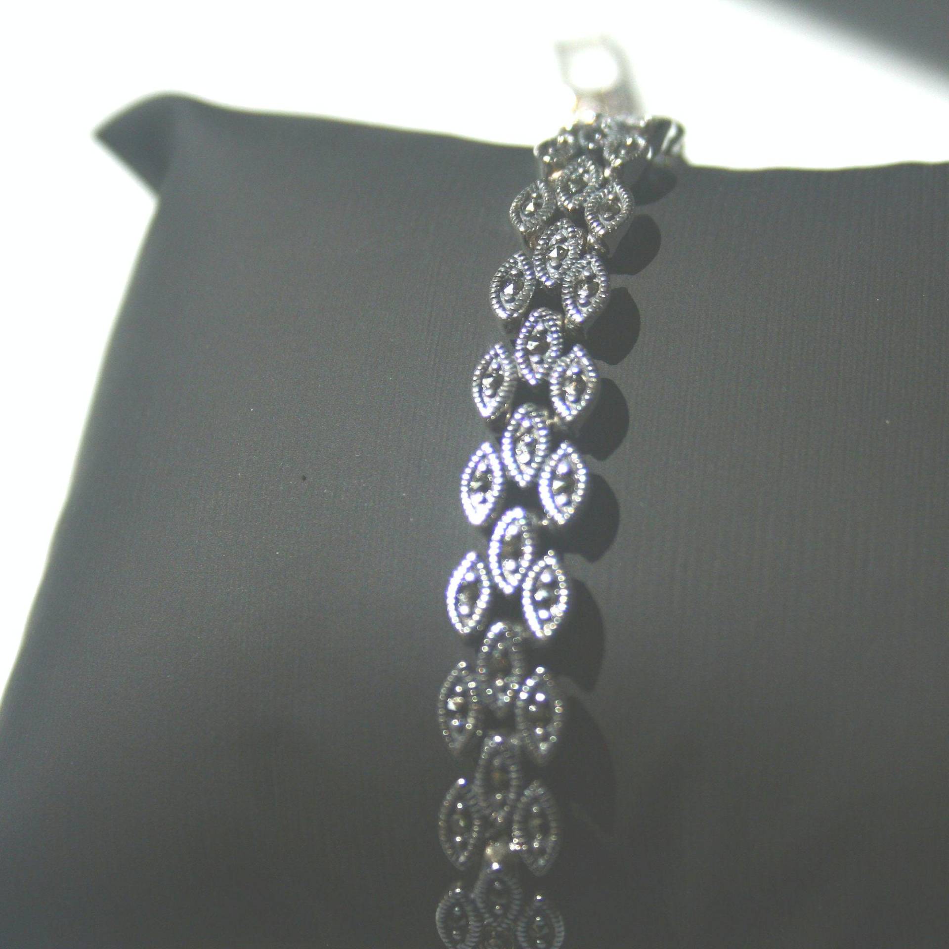 Markasit 925 Sterling Silber Armband, Armbänder, Silberarmband, Geschenk Für Sie, Unigue Wiegt 20.1 Gramm von TZCJewelry