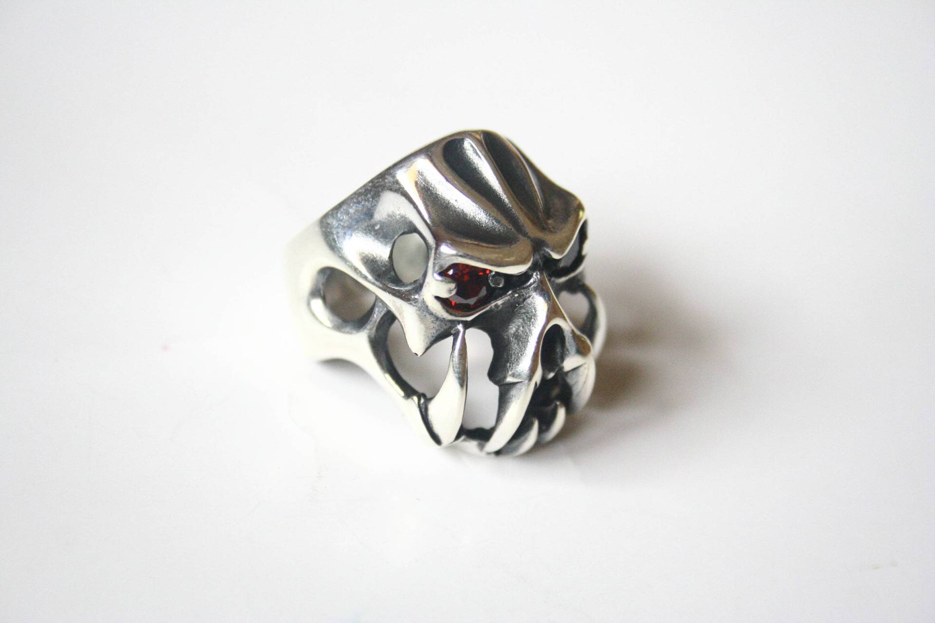 Totenkopf Gothic Ringe Skull Biker Silberringe Siegelringe 925 Sterling Silber Ring Für Mann Ausgefallene Mann, Männer Geschenk von TZCJewelry