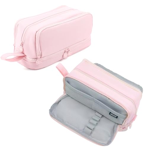TZEKING Federmäppchen Große Kapazität,4 Fächer Pencil Cases,Mäppchen Mädchen Teenager,Pencil Case,Mäppchen Reißverschluss,Mädchen Mäppchen,Langlebig Federtaschen,Schreibwaren Stifttasche Tragbare von TZEKING