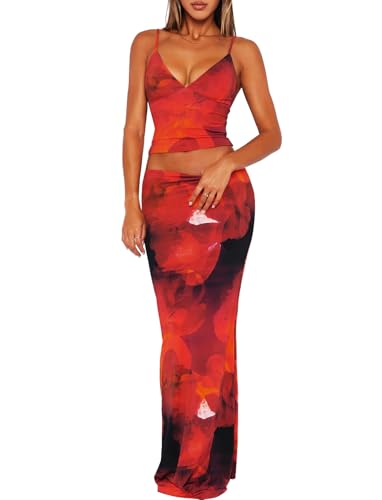 TZLDN Damen Maxi Rock und Cami Top Anzug M TZLDN Damen Maxi Rock und Cami Top Anzug M von TZLDN