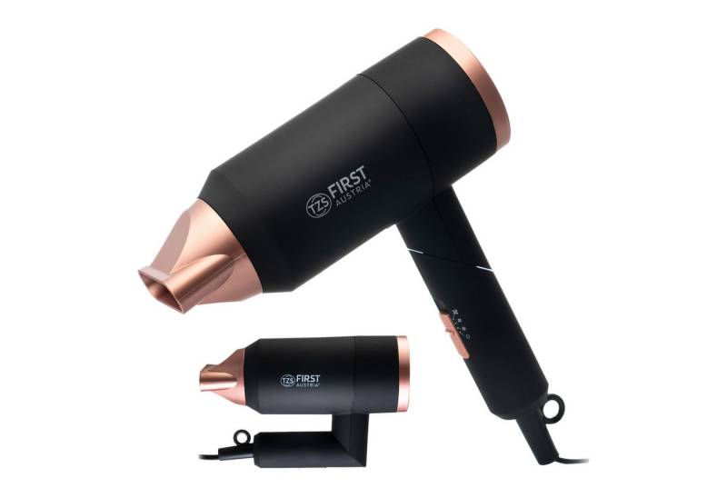 TZS FIRST AUSTRIA Haartrockner 1800W, Reiseföhn, klappbar, schonendes Styling, Ionen-Funktion, Reiseföhn, klappbar, Ionen-Funktion, Wärmeverteilung, 2 Heizstufen von TZS FIRST AUSTRIA