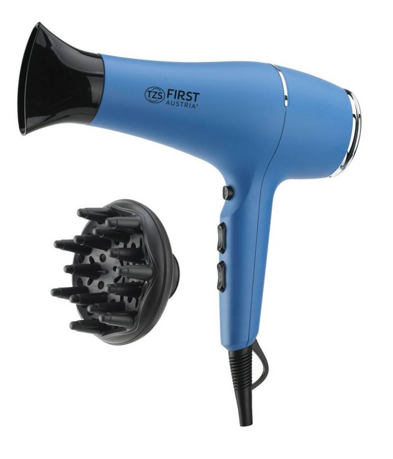 TZS FIRST AUSTRIA Haartrockner 2200 W, Ionen, schonendes Styling & gleichmäßige Wärmeverteilung, 3 Heiz und 2 Gebläsestufen, Cool-Shot-Funktion, inkl. Diffusor-Aufsatz TZS FIRST AUSTRIA Haartrockner 2200 W, Ionen, schonendes Styling & gleichmäßige Wärmeverteilung, 3 Heiz und 2 Gebläsestufen, Cool-Shot-Funktion, inkl. Diffusor-Aufsatz von TZS FIRST AUSTRIA