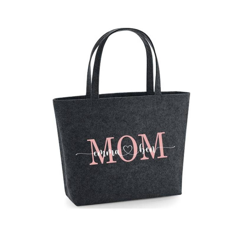 Filztasche Personalisiert Mama, Oma, Tante, Name Oder Spruch von TaLasTraumland