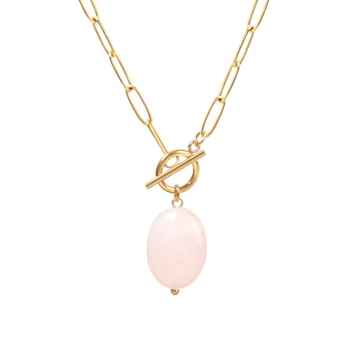 TaYolnFaSo Barock Perle Paperclip Anhänger Gold Toggle Halsketten für Frauen Unregelmäßige Perle Halskette Natürliche Süßwasser Perle Perlen Kette Halskette Barock Perle Schmuck Geschenk für Frauen TaYolnFaSo Barock Perle Paperclip Anhänger Gold Toggle Halsketten für Frauen Unregelmäßige Perle Halskette Natürliche Süßwasser Perle Perlen Kette Halskette Barock Perle Schmuck Geschenk für Frauen von TaYolnFaSo