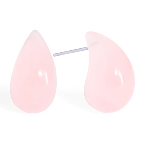 TaYolnFaSo Trendige Tropfen-Ohrringe, hypoallergen, 18 Karat echt, vergoldet, Naturstein/bunte Emaille/Zirkonia, klobige Tropfenform, Schmuck, Geschenk für Frauen, Rosa Qaurtz, Rosa Qaurtz TaYolnFaSo Trendige Tropfen-Ohrringe, hypoallergen, 18 Karat echt, vergoldet, Naturstein/bunte Emaille/Zirkonia, klobige Tropfenform, Schmuck, Geschenk für Frauen, Rosa Qaurtz, Rosa Qaurtz von TaYolnFaSo