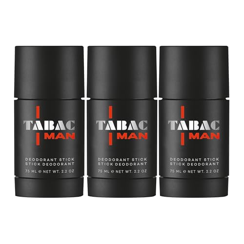 Tabac® Man | Vorteilspack: Deodorant Stick - kraftvoll-maskuliner Duft mit intensiv würziger Ausstrahlung | 3x 75g Deodorant Stick von Tabac Original