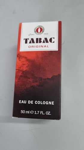 Tabac® Original I Eau de Cologne - Original Seit 1959 - würzig-frisch - dezente männliche Pflege - zeitloser Männerduft I 50ml Splash von Tabac Original