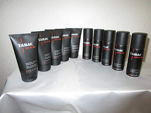 TABAC MAN 5 x 75 ml Duschgel & Shampoo + 5 x 50 ml Deo von Tabac Original