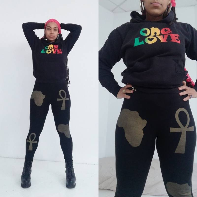 Afrika Und Ankh Leggings von Tabatap