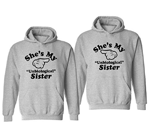 Best Friend Pullover für Zwei Mädchen Baumwolle BFF Pulli Hoodie Damen Schwarz Weiß Sister Pulli Dünn 1 Stück von Tabiekacl