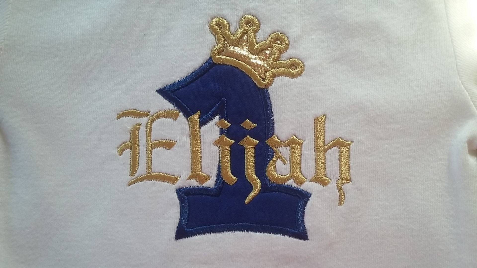 Baby Boy Ersten Geburtstag Kronprinz Prinz Personalisierte Body 1. | 2. Auch Erhältlich von Tabitha942