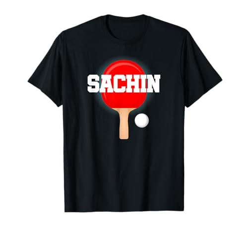 Sachin Name Jungen Tischtennis Ping Pong Spiel Schläger Sport T-Shirt von Table Tennis Sports Fan