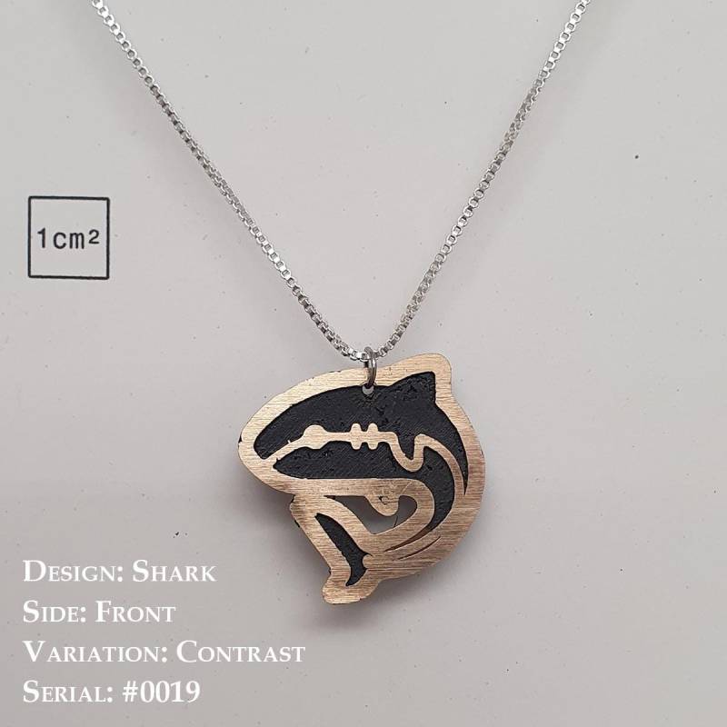 Halskette Mit Anhänger "Hai" Aus Gegossener Bronze. Prototypen Als Einzelstück von TabotoStudio