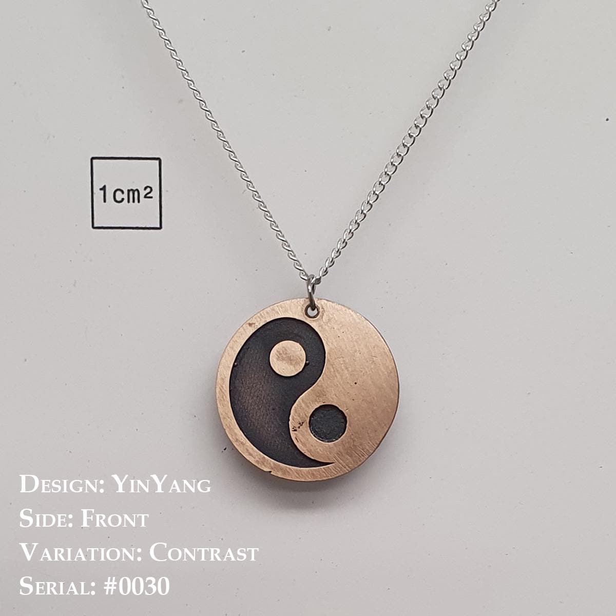 Halskette Mit Anhänger "Yin Yang" Aus Gegossener Bronze. Prototypen Als Einzelstück von TabotoStudio